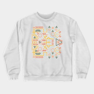 Lines and Shapes in Colour Crewneck Sweatshirt